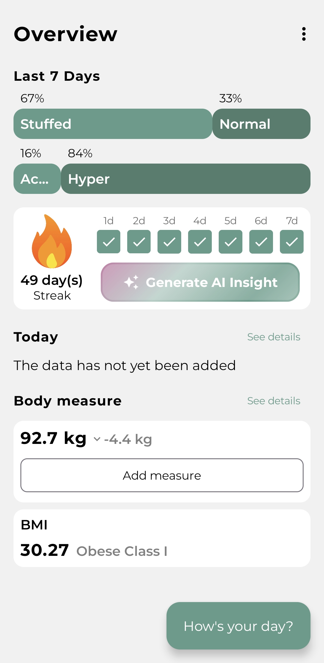 ActiveTrend App Screen